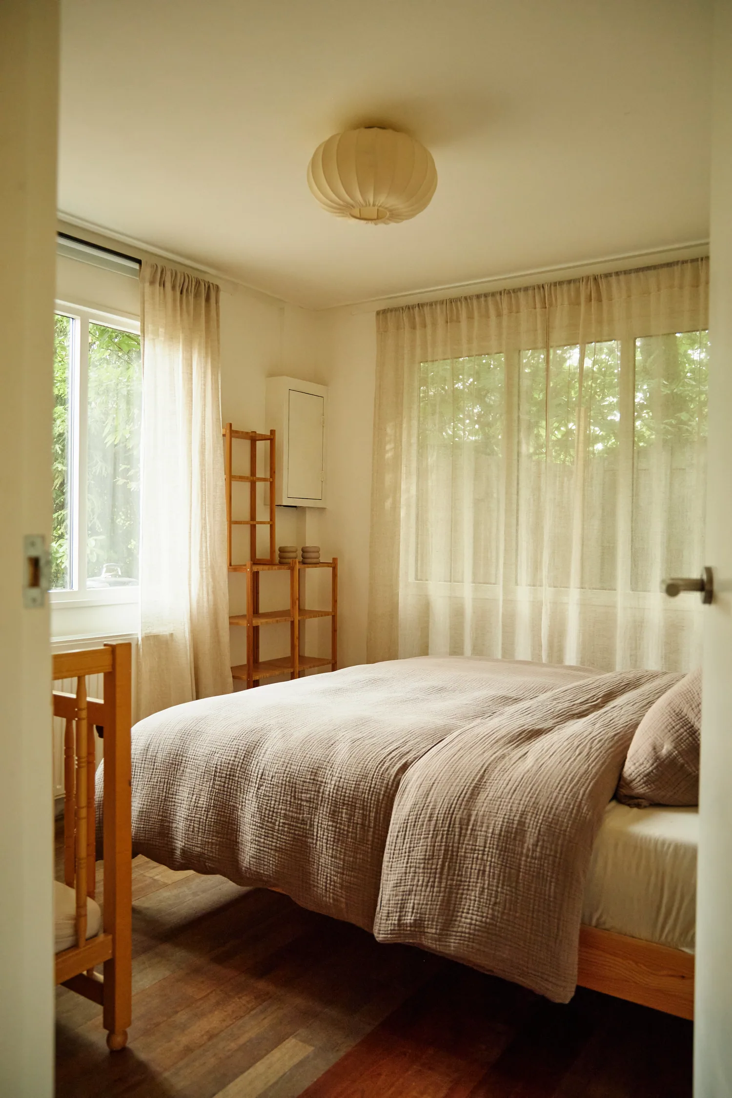Slaapkamer met tweepersoonsbed